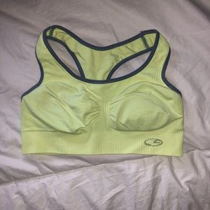 Neon sports bra